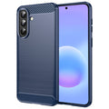 Husă Techsuit Carbon Silicone Galaxy A57 5G – Albastru – imagine 1