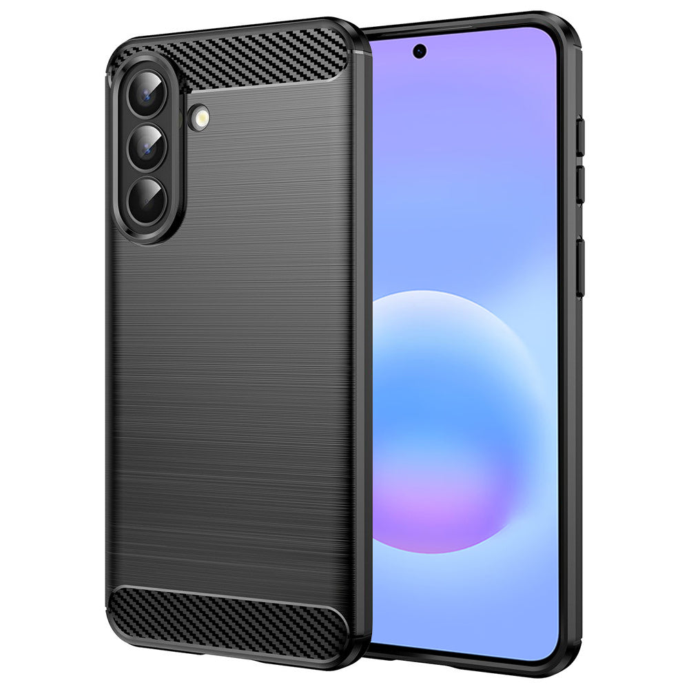 Husă Techsuit Carbon Silicone Galaxy A57 5G – Negru – imagine 3