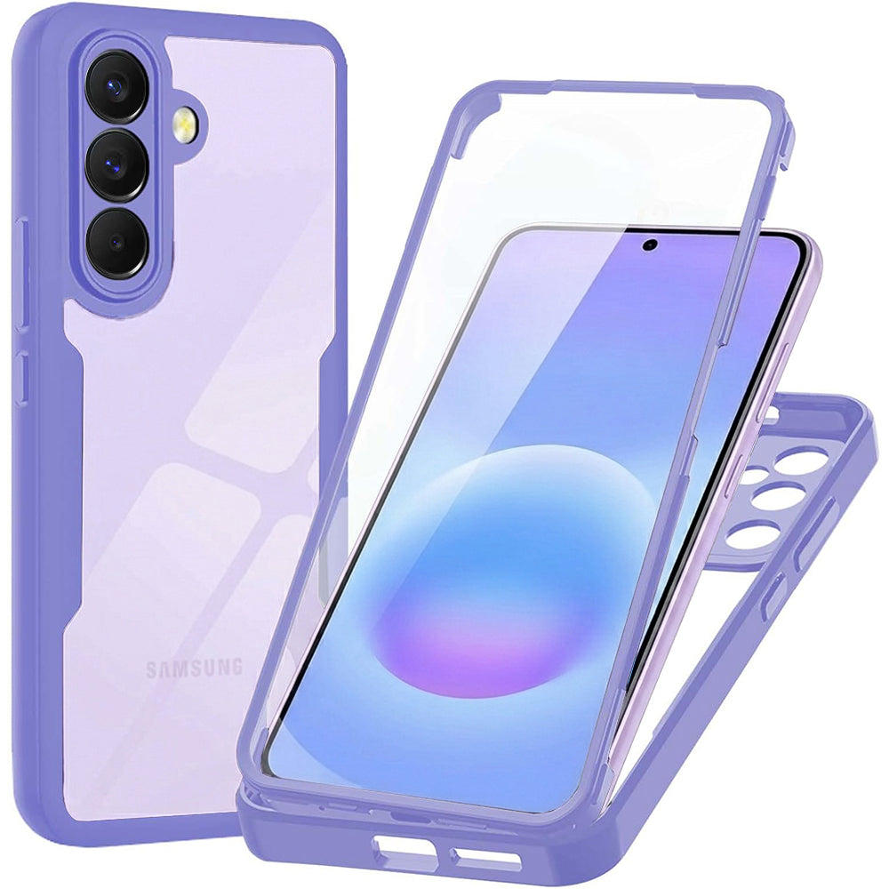 Husă 360 Techsuit ColorVerse cu folie de ecran Galaxy A57 5G – Mov – imagine 1
