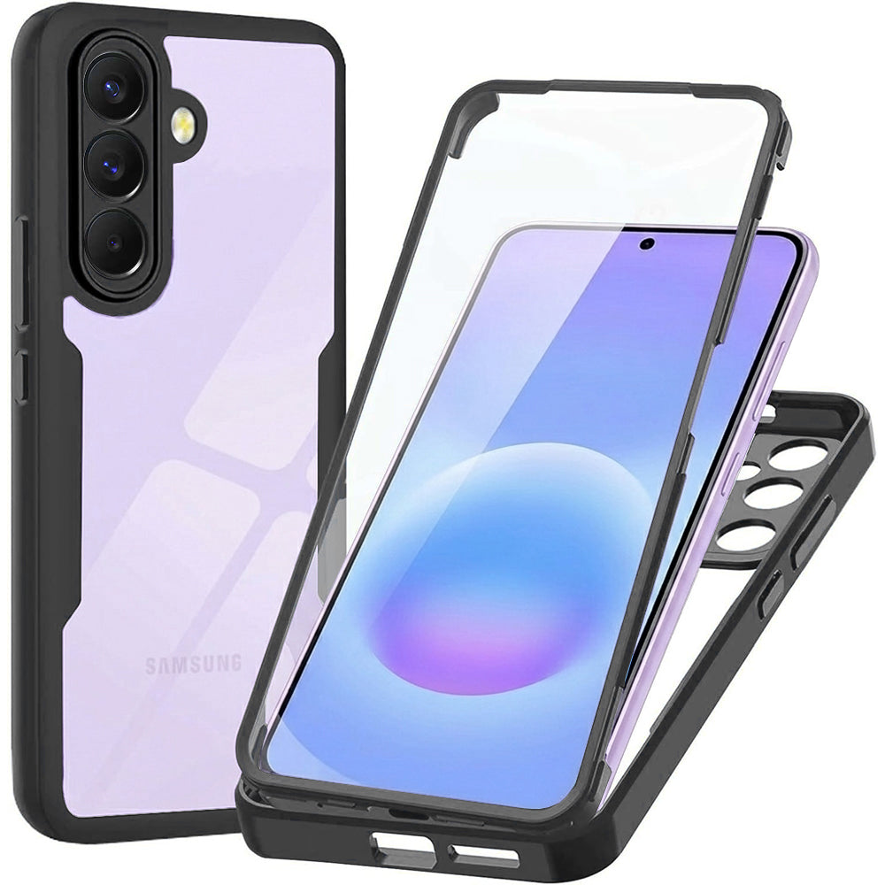 Husă 360 Techsuit ColorVerse cu folie de ecran Galaxy A57 5G – Negru – imagine 3