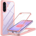 Husă 360 Techsuit ColorVerse cu folie de ecran Galaxy A37 5G – Roz – imagine 1
