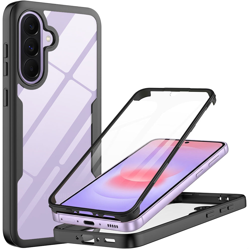 Husă 360 Techsuit ColorVerse cu folie de ecran Galaxy A37 5G – Negru – imagine 2