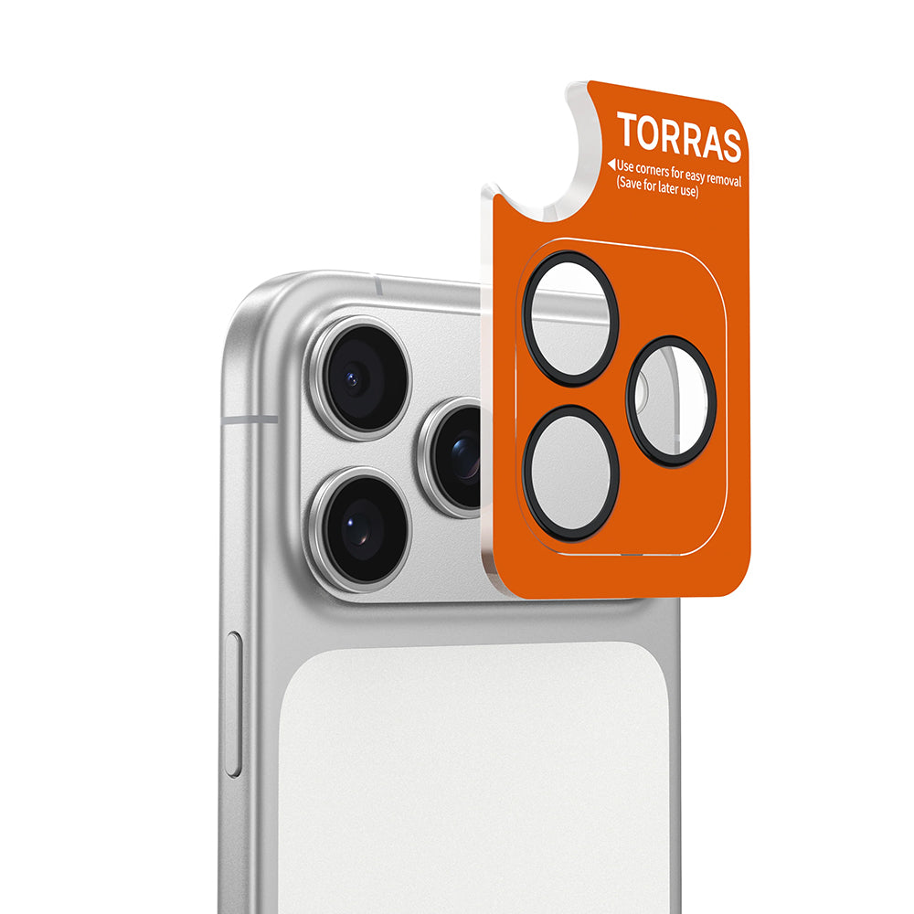 Protecție lentile Torras Lensguard iPhone 17 Pro / 17 Pro Max – Argintiu – imagine 8 din 8