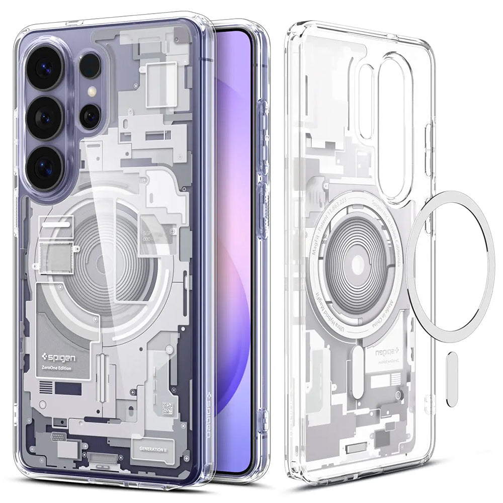 Husă Spigen Ultra Hybrid MagSafe Galaxy S26 Ultra – Zero One Alb – imagine 25