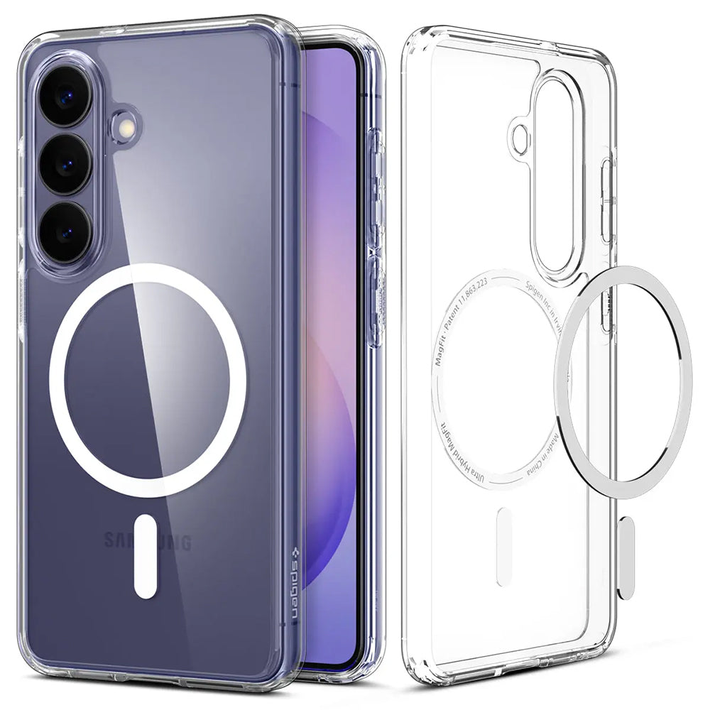 Husă Spigen Ultra Hybrid MagSafe Galaxy S26+ – Transparent / Alb – imagine 8