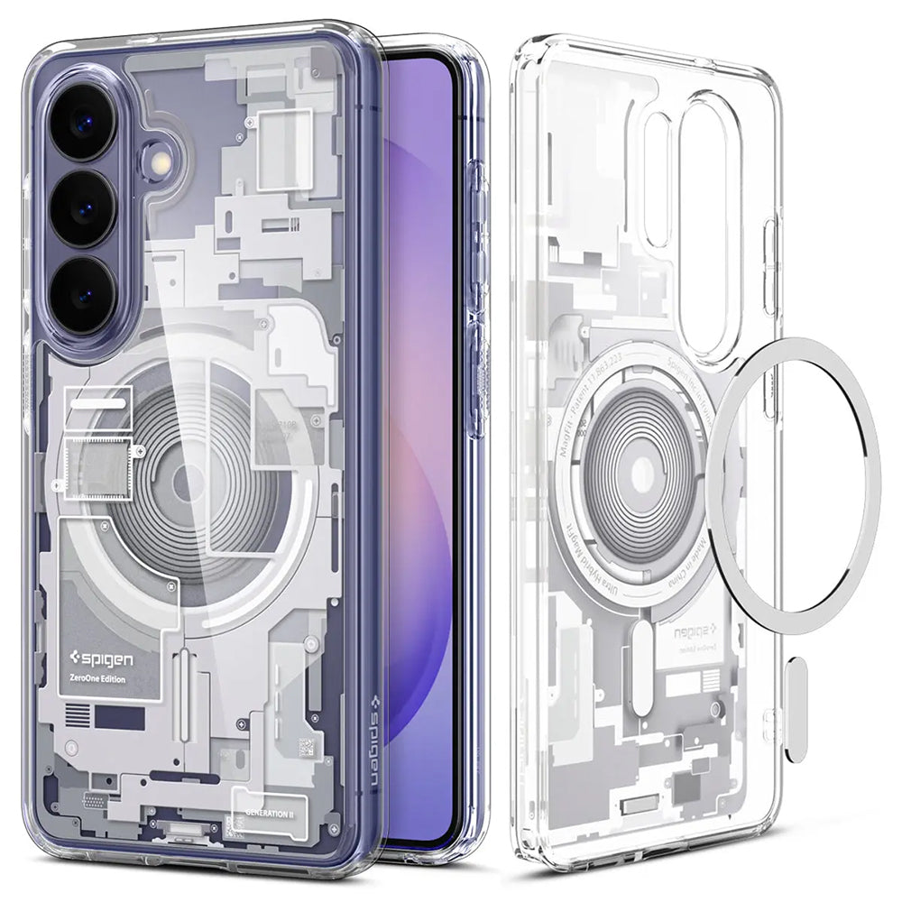 Husă Spigen Ultra Hybrid MagSafe Galaxy S26+ – Zero One Alb – imagine 18