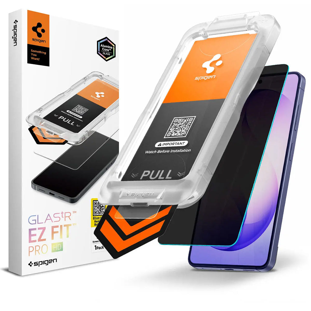 Folie de sticlă privacy Spigen Glas.tR EZ Fit Pro HD pentru Samsung Galaxy S26 – 1 folie – imagine 1