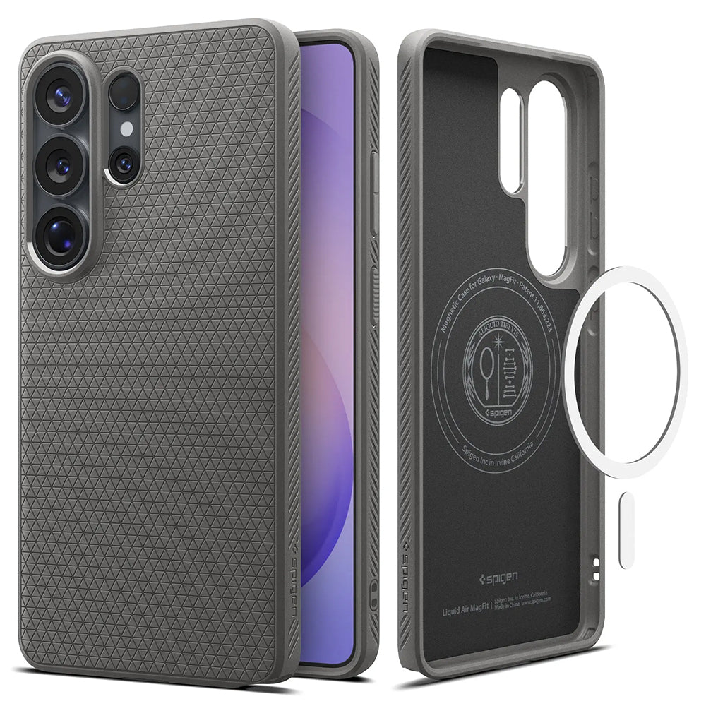 Husă Spigen Liquid Air MagSafe Galaxy S26 Ultra – Marble Grey (gri) – imagine 11