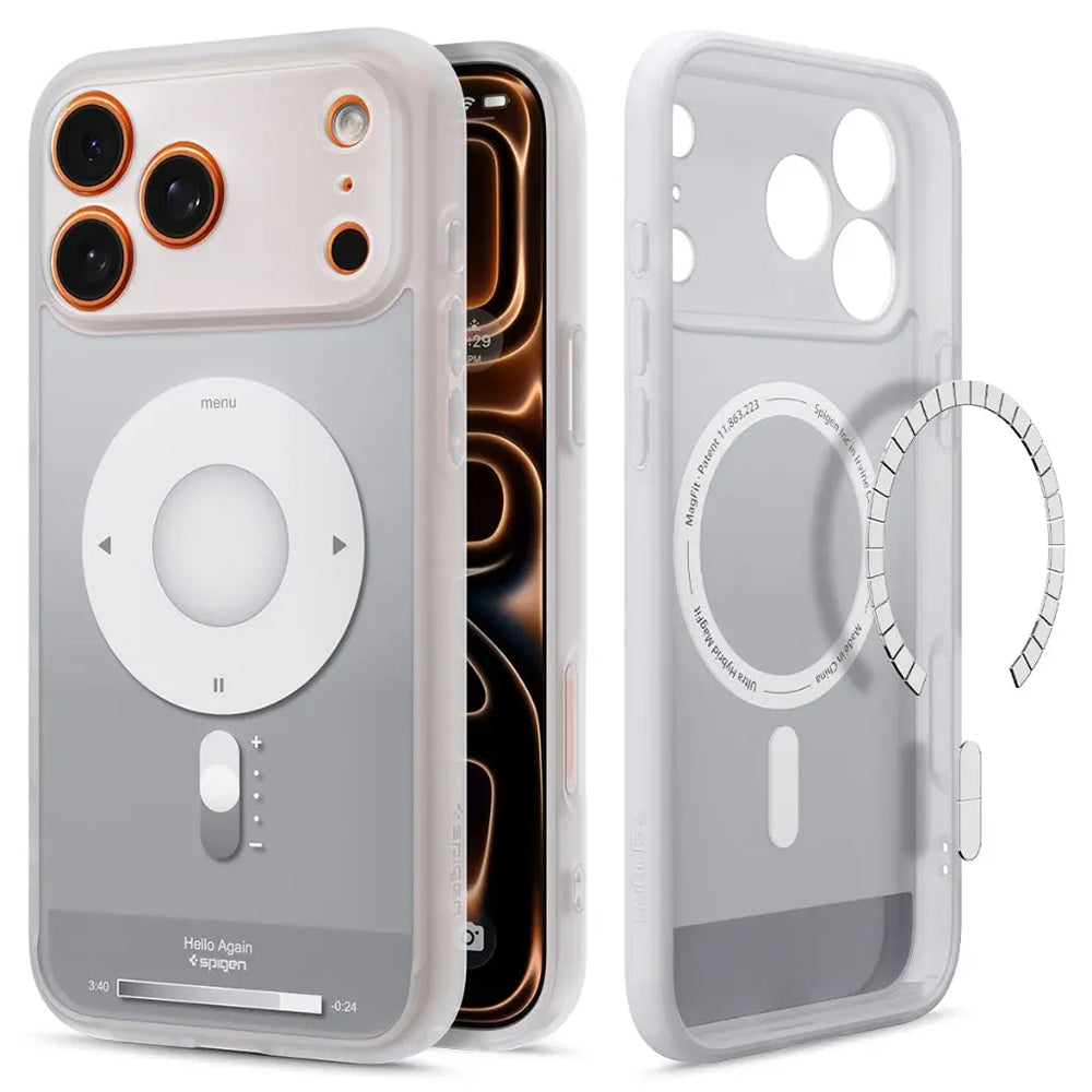 Husă Spigen Ultra Hybrid Classic MagSafe iPhone 17 Pro – Argintiu – imagine 7