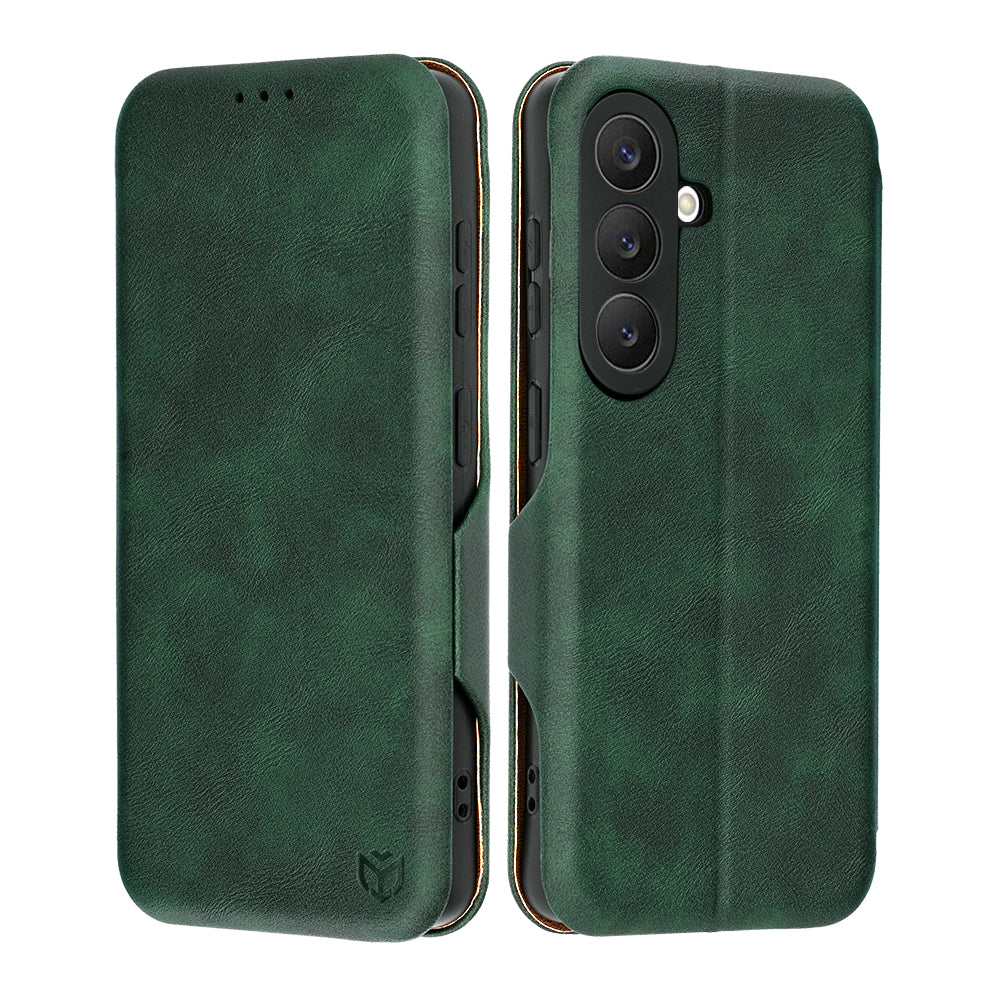 Husă flip Techsuit Safe Wallet Plus Galaxy S26 – Verde – imagine 5