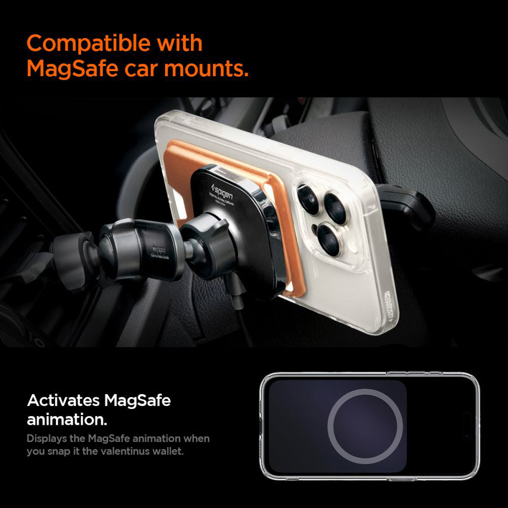Portofel MagSafe Spigen Valentinus MagFit+ 3 carduri – imagine 7