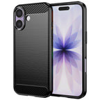 Husă Techsuit Carbon Silicone iPhone 17 – Negru – imagine 3