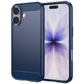 Husă Techsuit Carbon Silicone iPhone 17 – Albastru – imagine 1