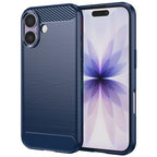 Husă Techsuit Carbon Silicone iPhone 17 – Albastru – imagine 1