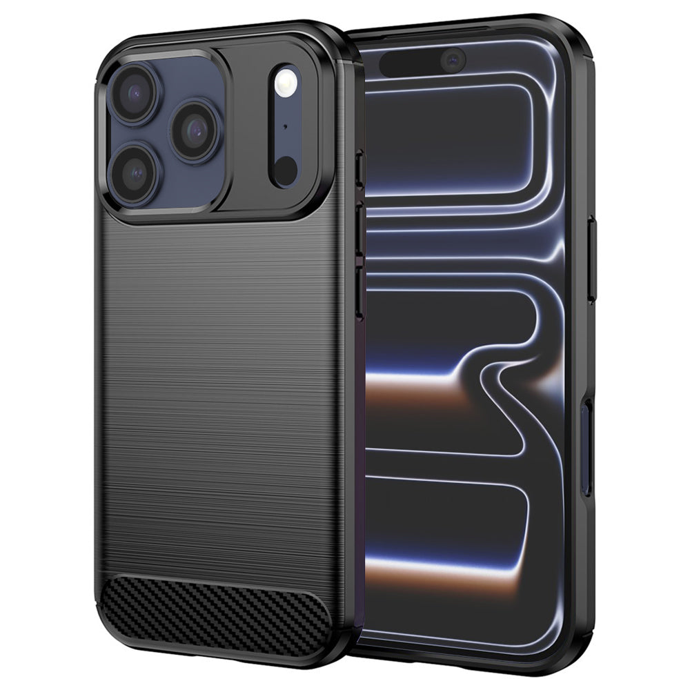 Husă Techsuit Carbon Silicone iPhone 17 Pro – imagine 1
