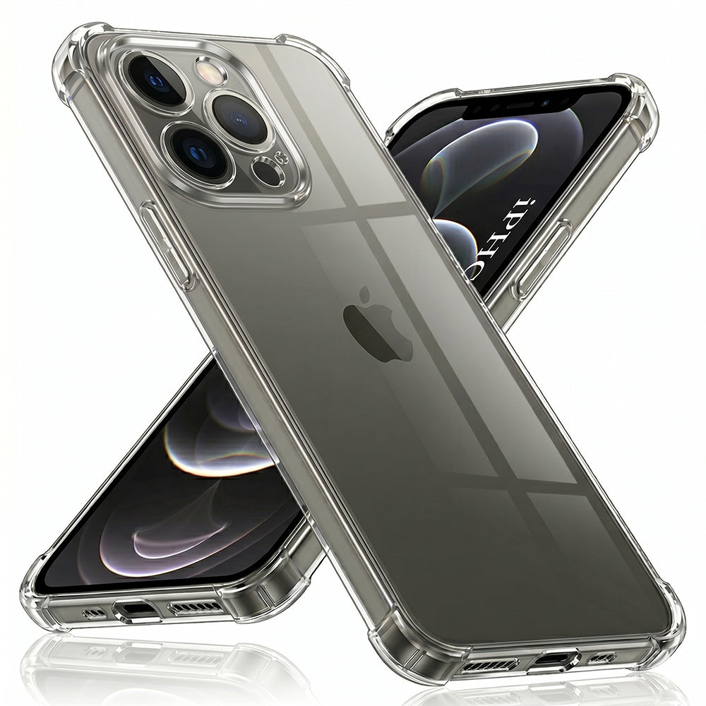 Husă transparentă Techsuit Shockproof Clear Silicone iPhone 12 Pro – imagine 1