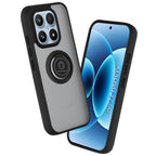 Husă Xiaomi 17 Techsuit Glinth cu inel magnetic, negru – imagine 1