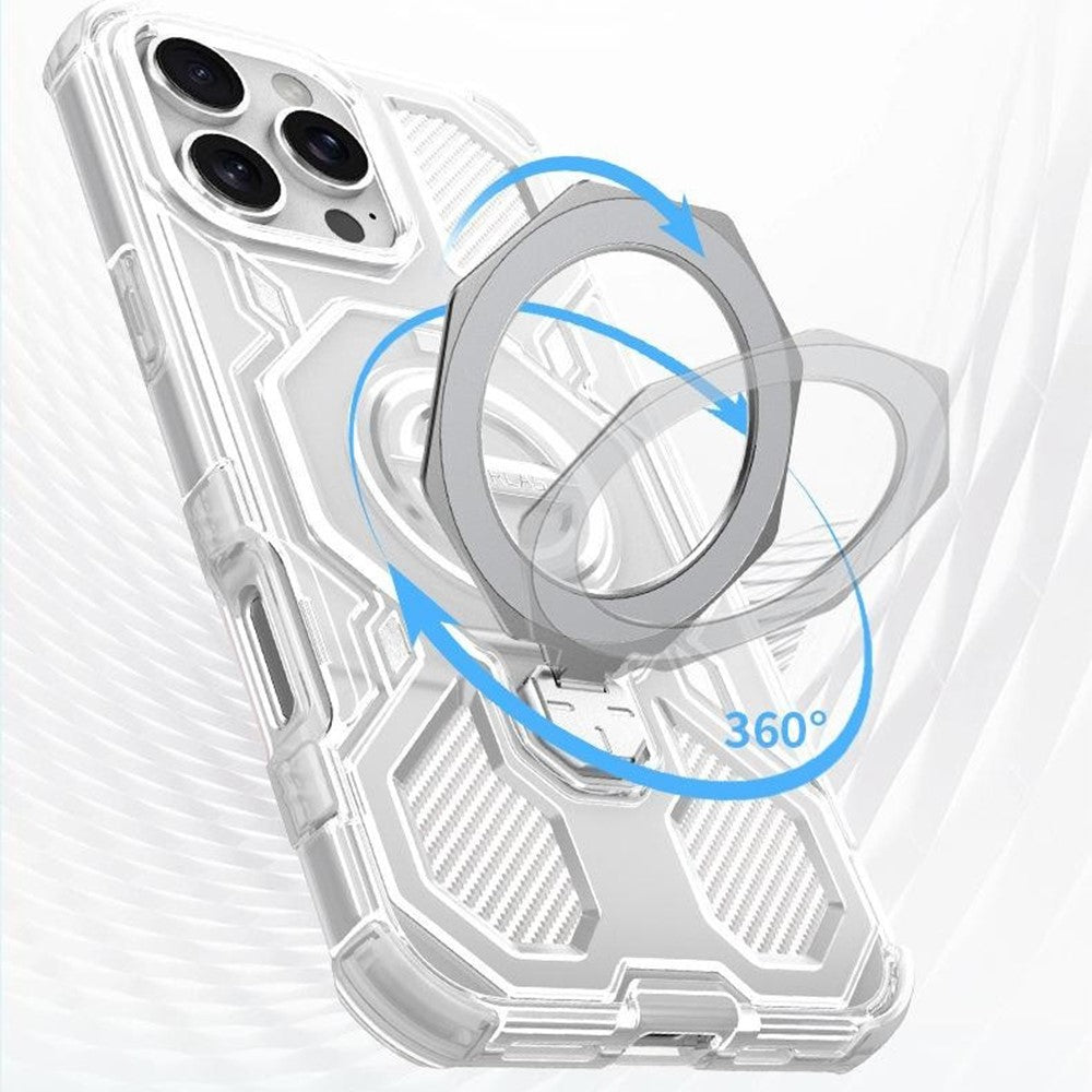 Husă Honor 400 Lite Techsuit Carbon Shield PRO, alb transparent – imagine 2