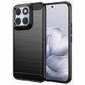 Husă Motorola Edge 70 Fusion Techsuit Carbon Silicone, negru – imagine 1