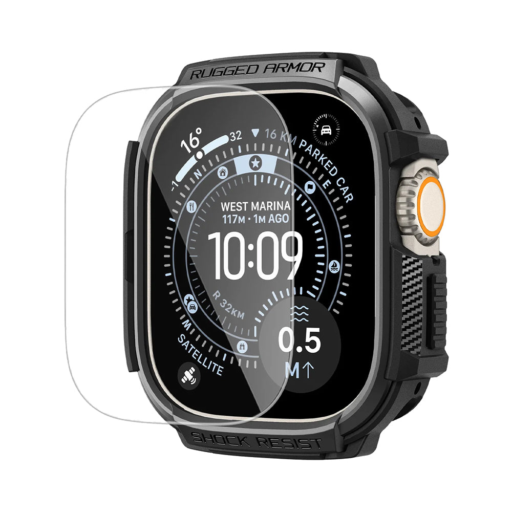 Husă Spigen Rugged Armor, cu folie de ecran Apple Watch Ultra / Ultra 2 / Ultra 3 / Ultra 4 (49 mm) – imagine 1
