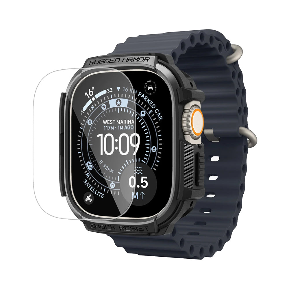 Husă Spigen Rugged Armor, cu folie de ecran Apple Watch Ultra / Ultra 2 / Ultra 3 / Ultra 4 (49 mm) – imagine 2