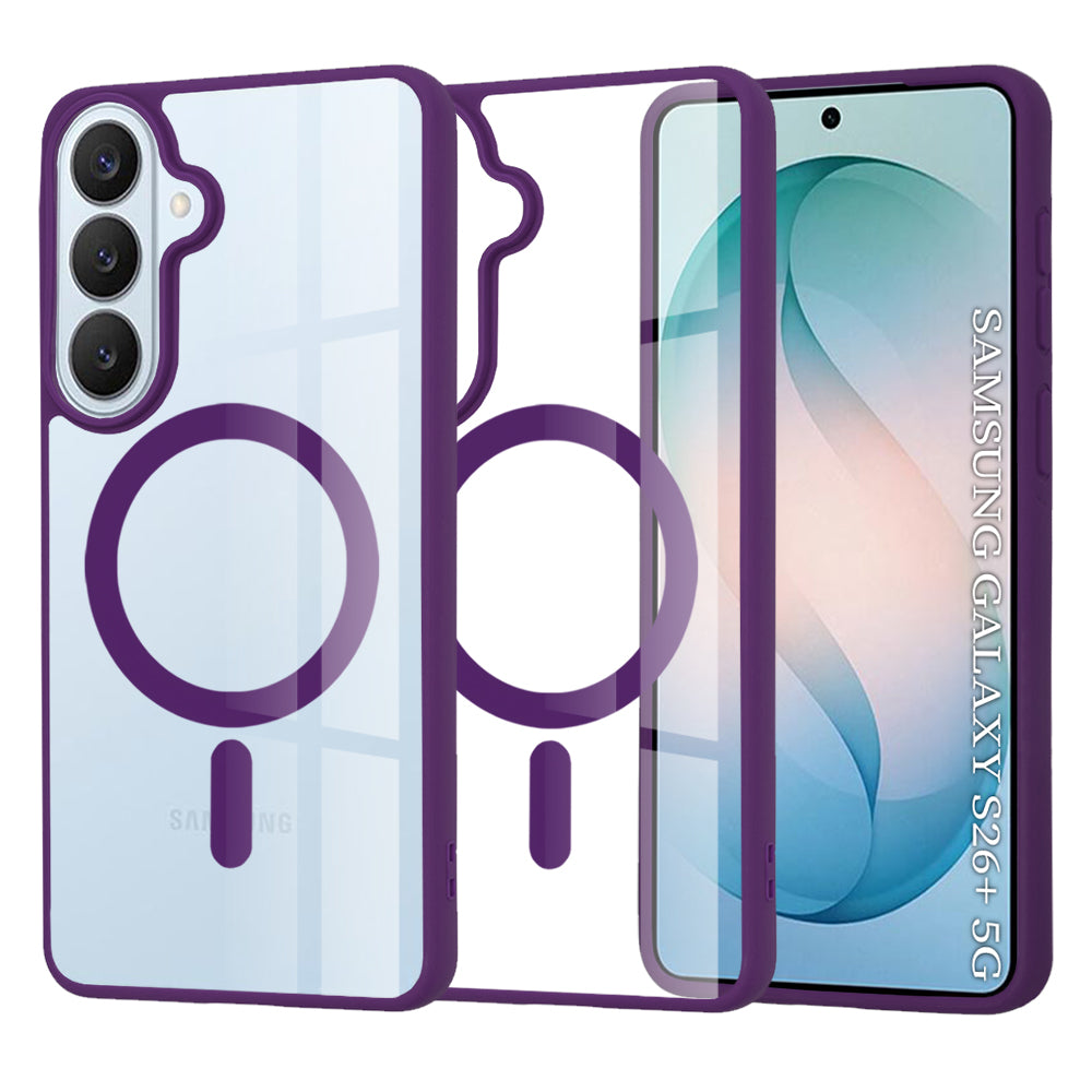 Husă transparentă Techsuit MagSafe Pro Galaxy S26 Plus – Mov – imagine 1