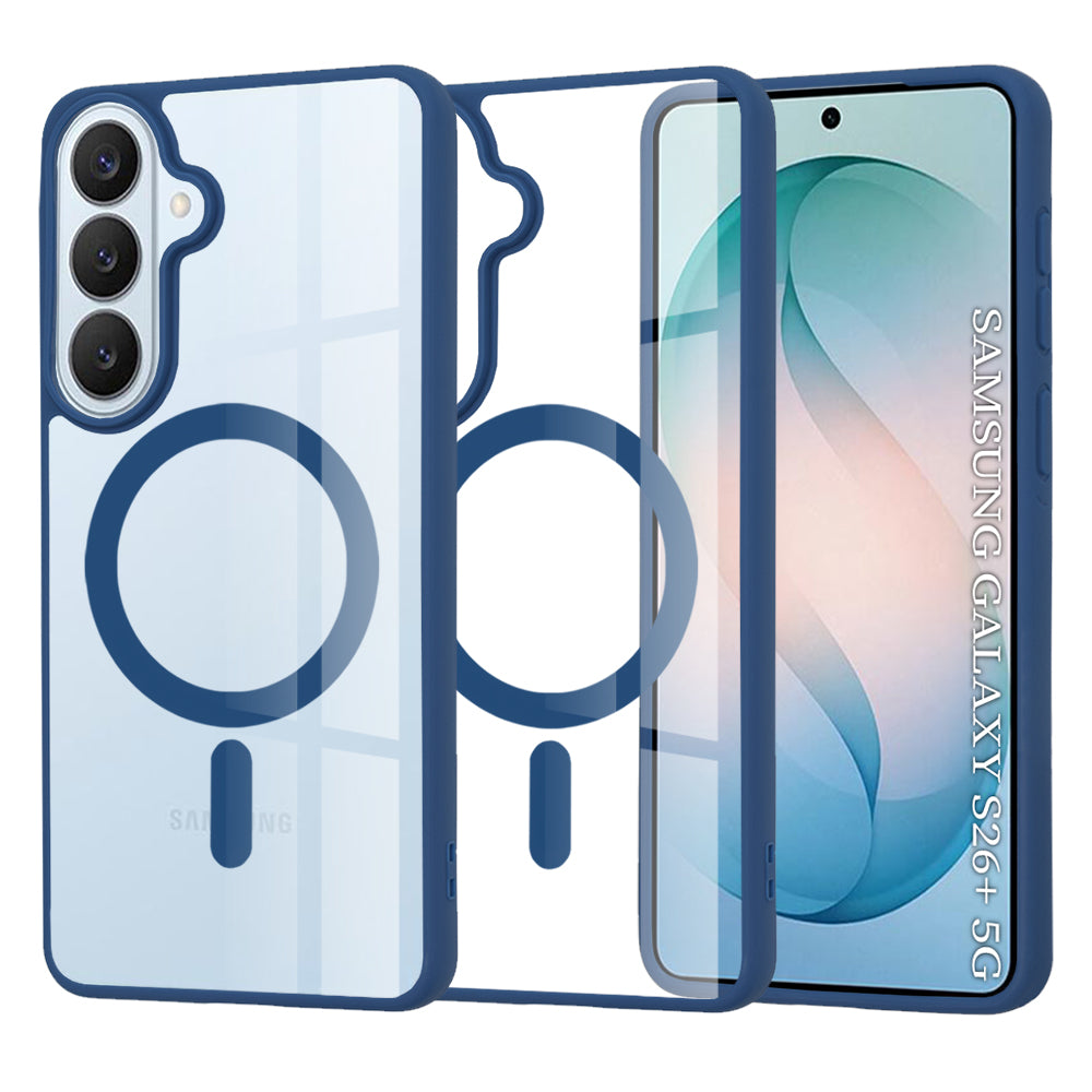 Husă transparentă Techsuit MagSafe Pro Galaxy S26 Plus – Albastru – imagine 10