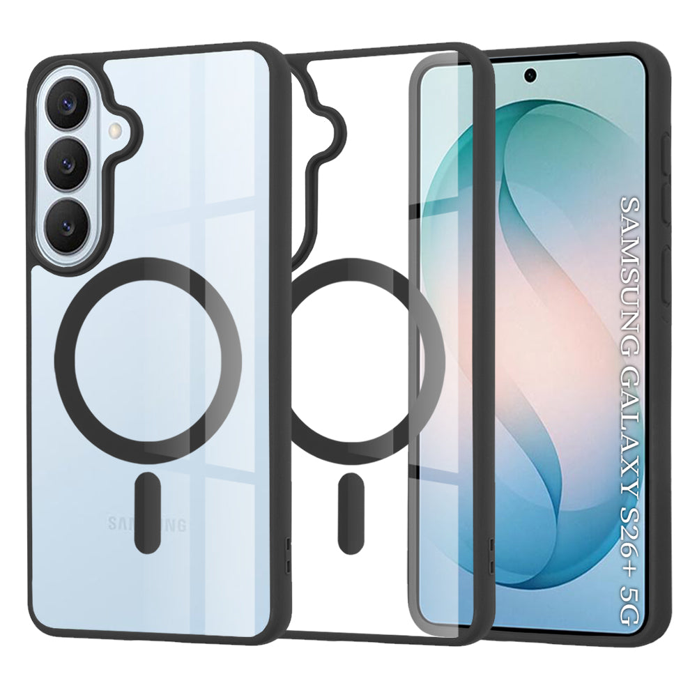 Husă transparentă Techsuit MagSafe Pro Galaxy S26 Plus – Negru – imagine 5