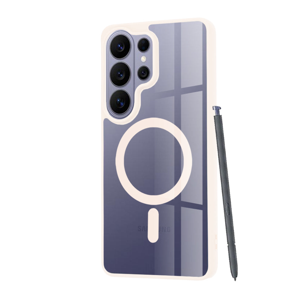 Husă transparentă Techsuit MagSafe Pro Galaxy S26 Ultra – Roz nude – imagine 16