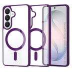 Husă transparentă Techsuit MagSafe Pro Galaxy S26 – Mov – imagine 1