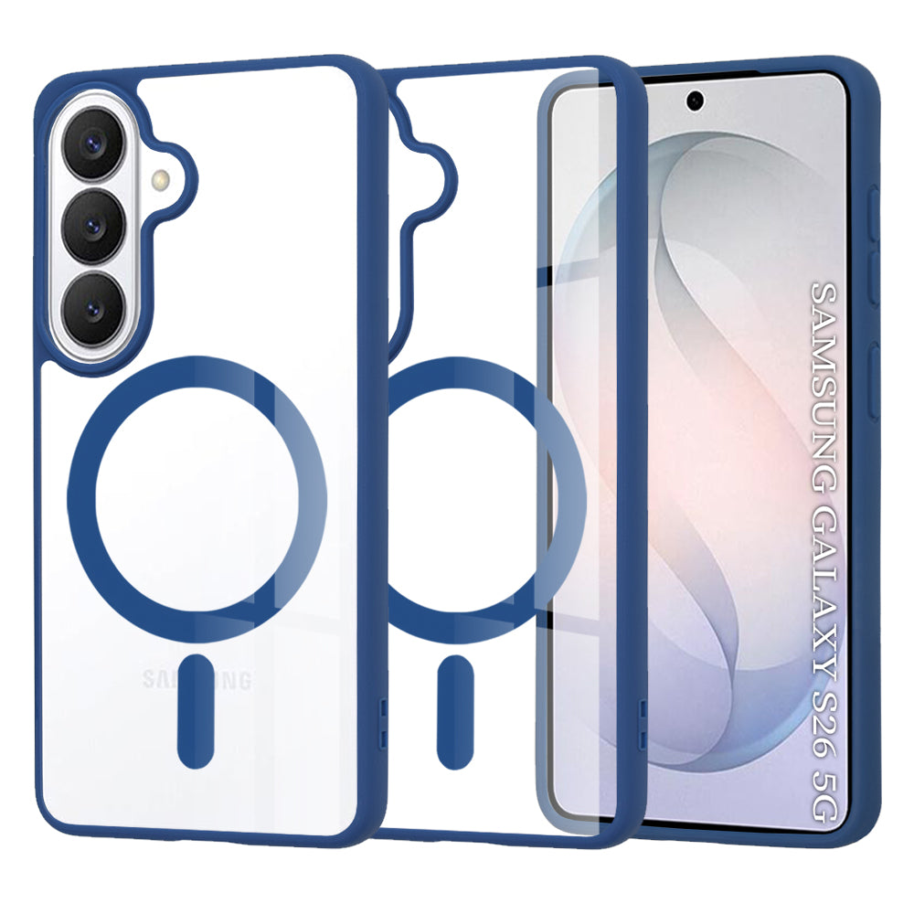 Husă transparentă Techsuit MagSafe Pro Galaxy S26 – Albastru – imagine 11