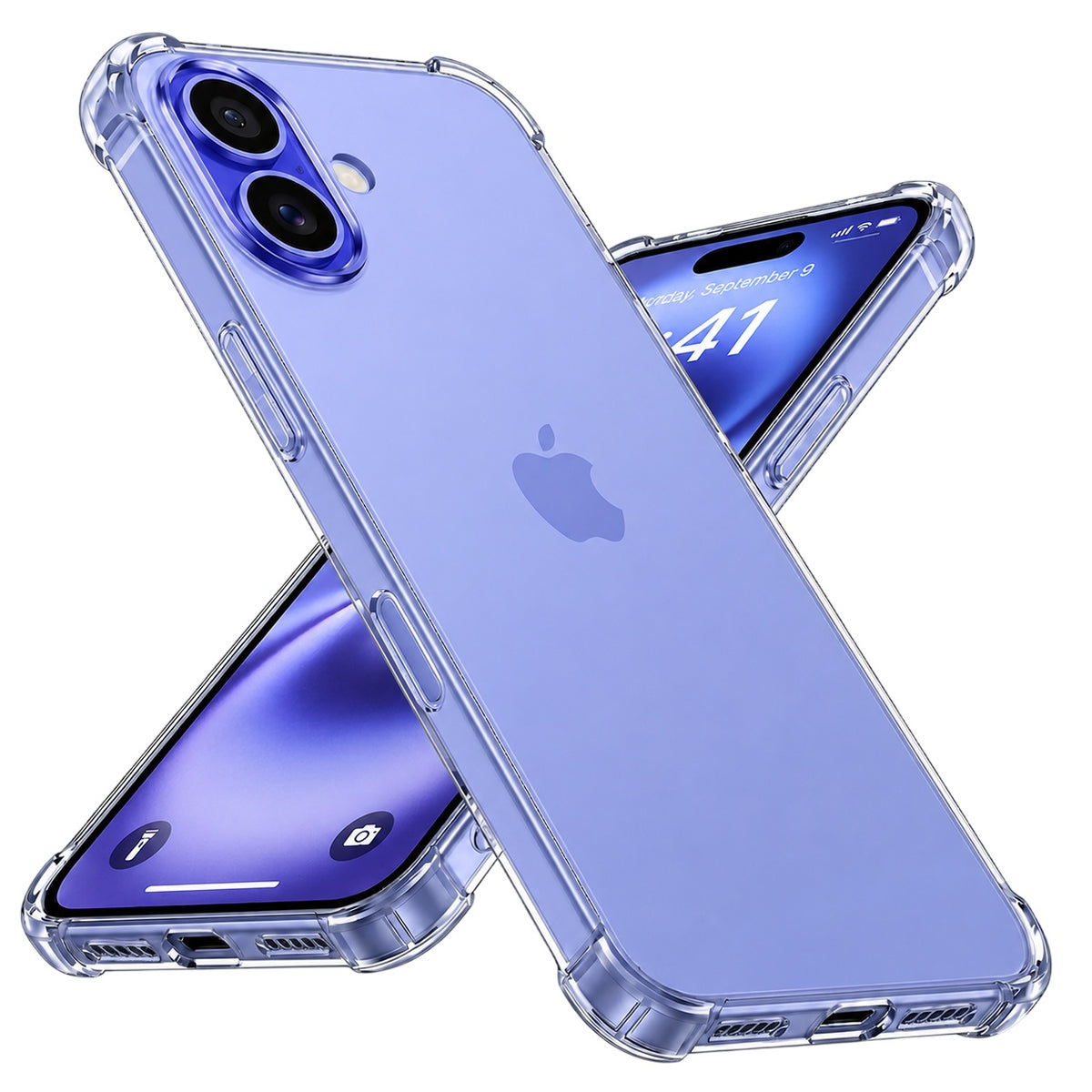 Husă transparentă Techsuit Shockproof Clear Silicone iPhone 16 – imagine 1