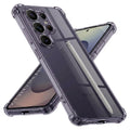 Husă transparentă Techsuit Shockproof Clear Silicone Galaxy S25 Ultra – Negru fumuriu – imagine 1