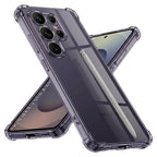 Husă transparentă Techsuit Shockproof Clear Silicone Galaxy S25 Ultra – Negru fumuriu – imagine 1
