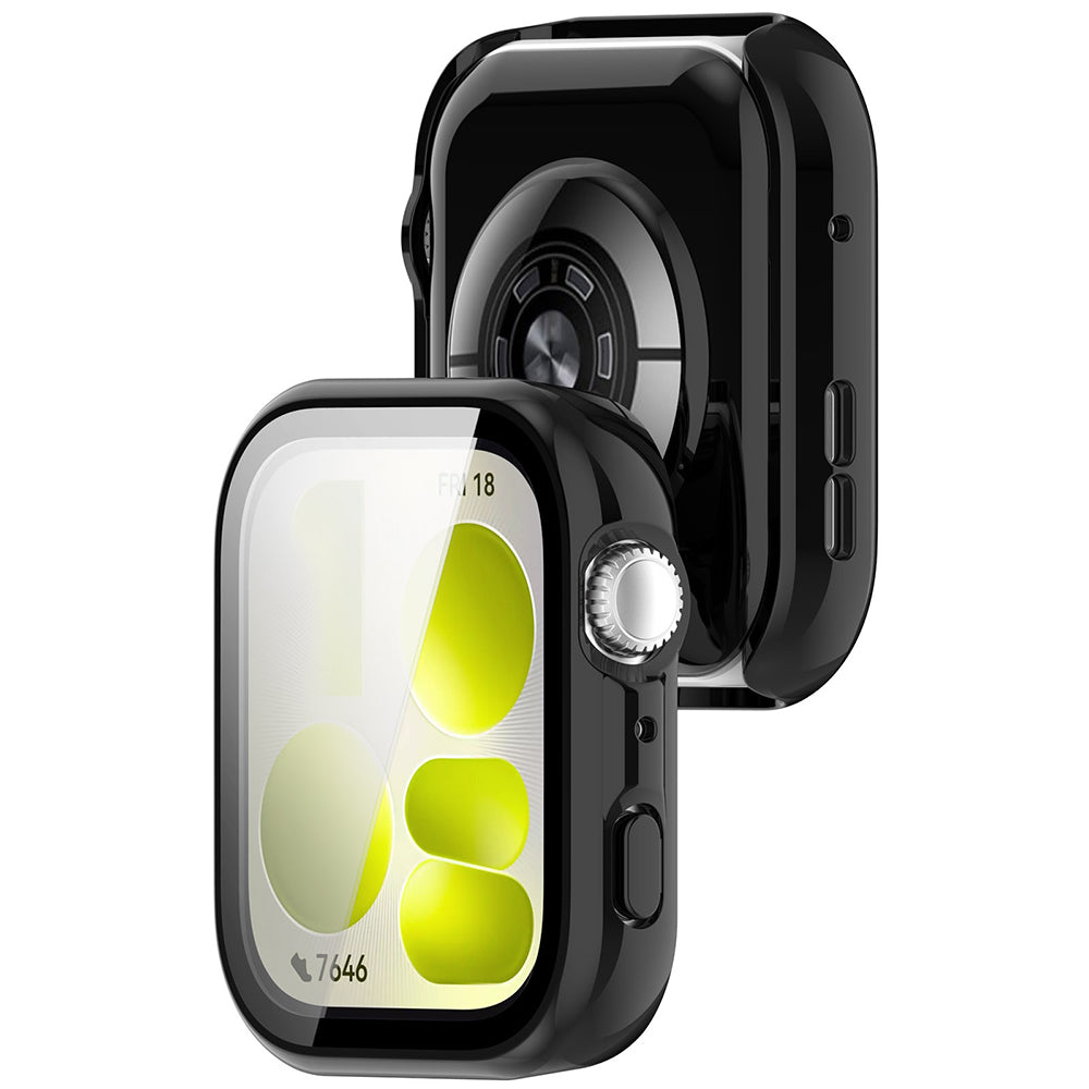 Husă cu folie Huawei Watch Fit 5 Techsuit Defense360 Pro, negru – imagine 2