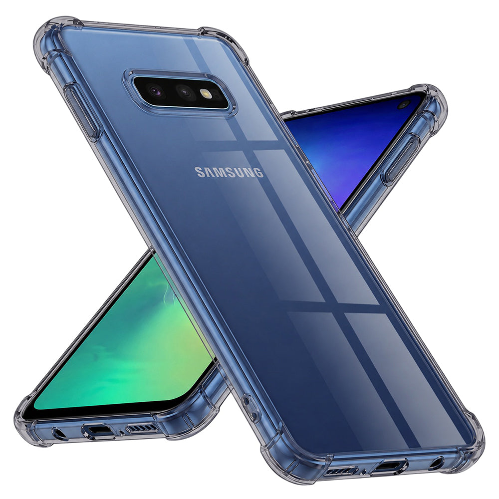 Husă transparentă Techsuit Shockproof Clear Silicone Galaxy S10e – Negru fumuriu – imagine 2