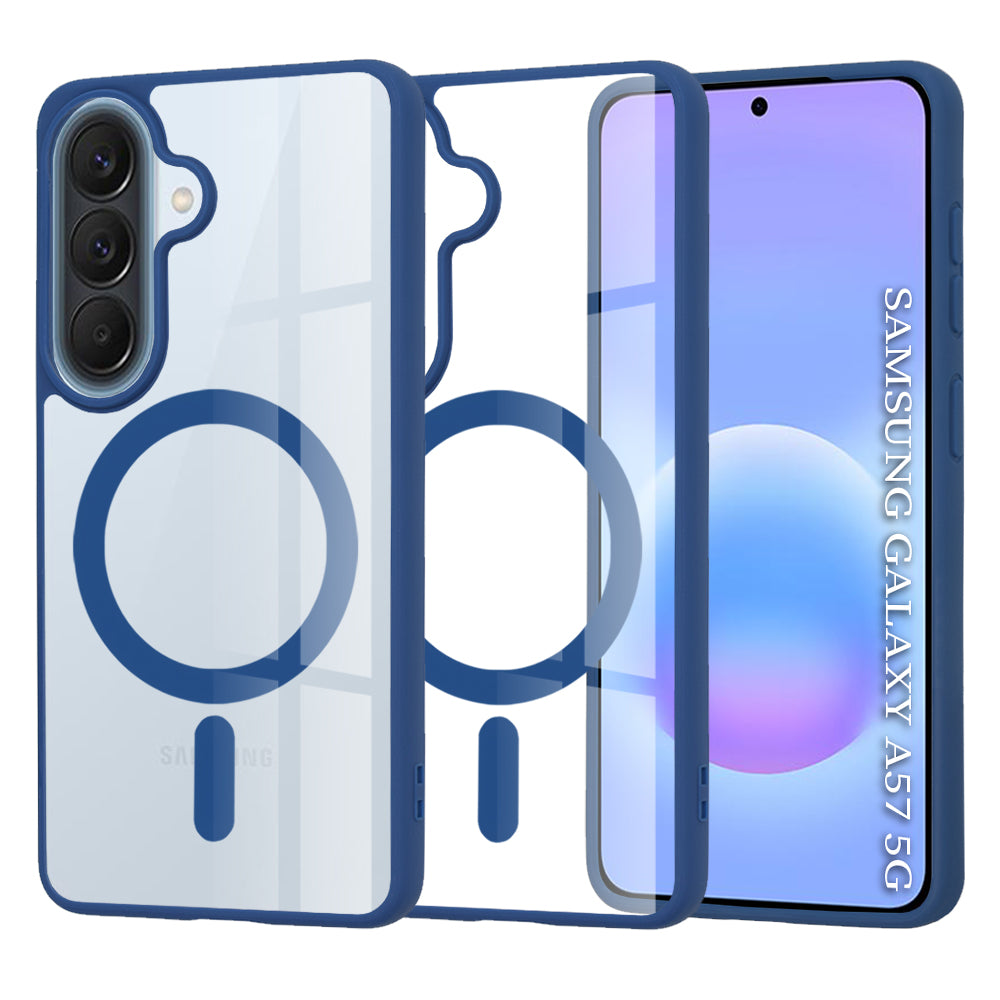 Husă transparentă Techsuit MagSafe Pro Galaxy A57 5G – Albastru – imagine 8