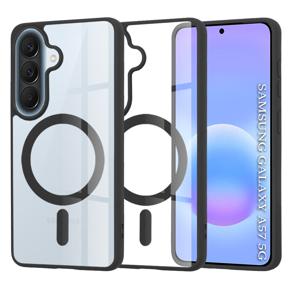Husă transparentă Techsuit MagSafe Pro Galaxy A57 5G – Negru – imagine 5