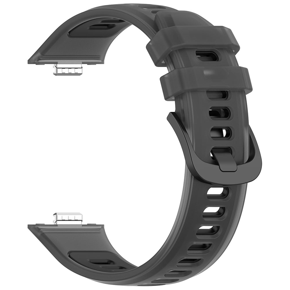 Curea Huawei Watch Fit 3/Fit 4/Fit 4 Pro Techsuit W084, silicon, negru – imagine 2