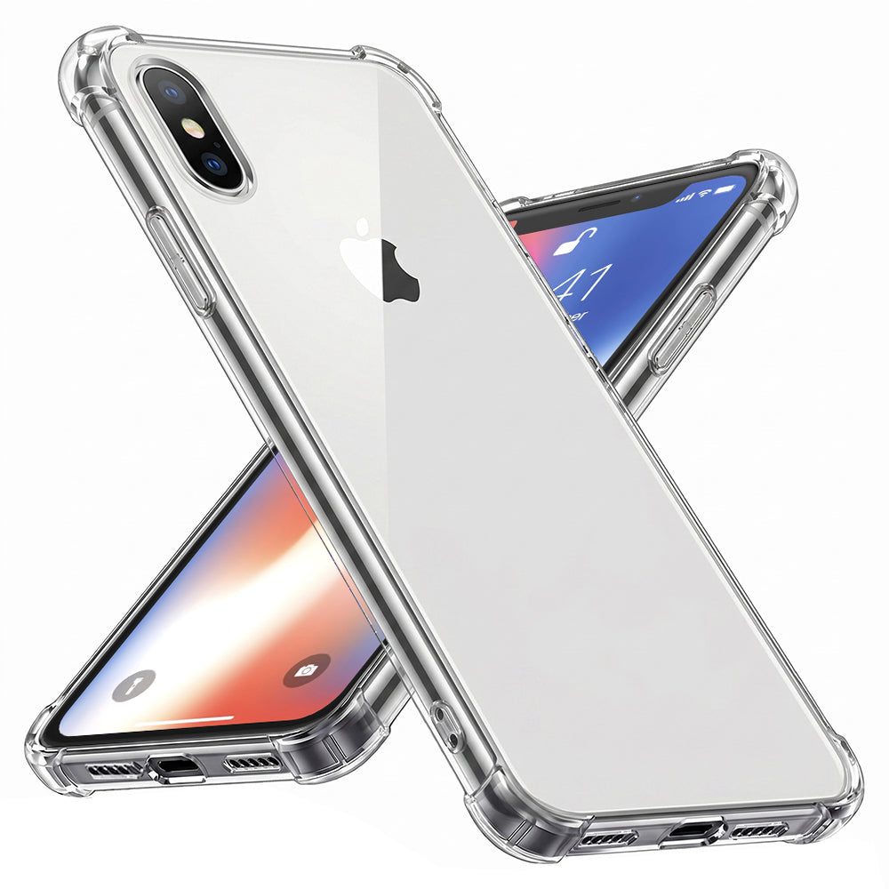 Husă transparentă Techsuit Shockproof Clear Silicone iPhone X / XS – imagine 1