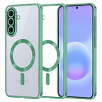 Husă transparentă Techsuit Luxury Crystal MagSafe Galaxy A57 5G – Verde deschis – imagine 8