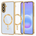 Husă transparentă Techsuit Luxury Crystal MagSafe Galaxy A57 5G – Auriu – imagine 1
