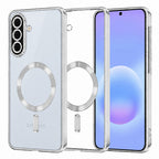 Husă transparentă Techsuit Luxury Crystal MagSafe Galaxy A57 5G – Argintiu – imagine 5