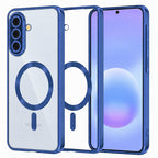 Husă transparentă Techsuit Luxury Crystal MagSafe Galaxy A57 5G – Albastru închis – imagine 6