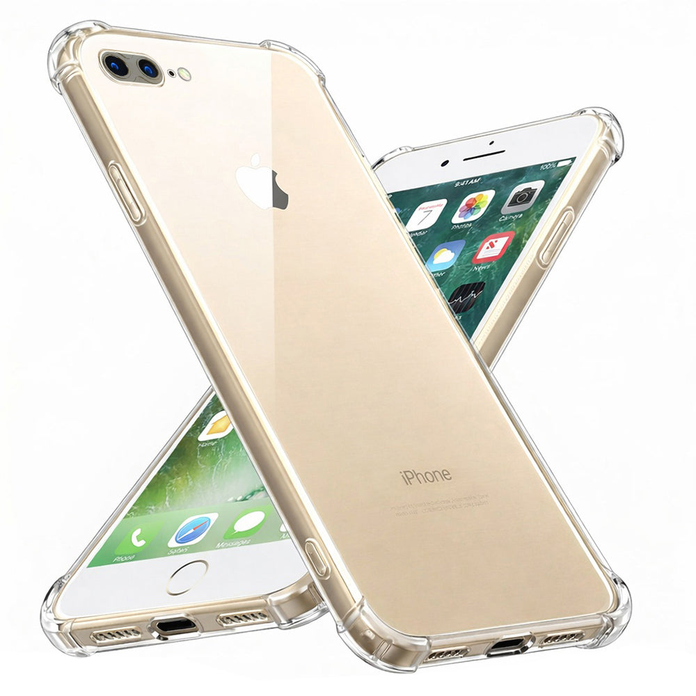 Husă transparentă Techsuit Shockproof Clear Silicone iPhone 7 Plus – imagine 1
