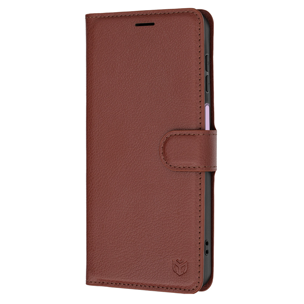 Husă portofel Techsuit Leather Folio Galaxy A27 5G – Maro – imagine 4