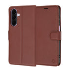 Husă portofel Techsuit Leather Folio Galaxy A27 5G – Maro – imagine 1