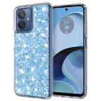Husă Motorola Moto G14 cu sclipici Techsuit Sparkly Glitter, albastru – imagine 1