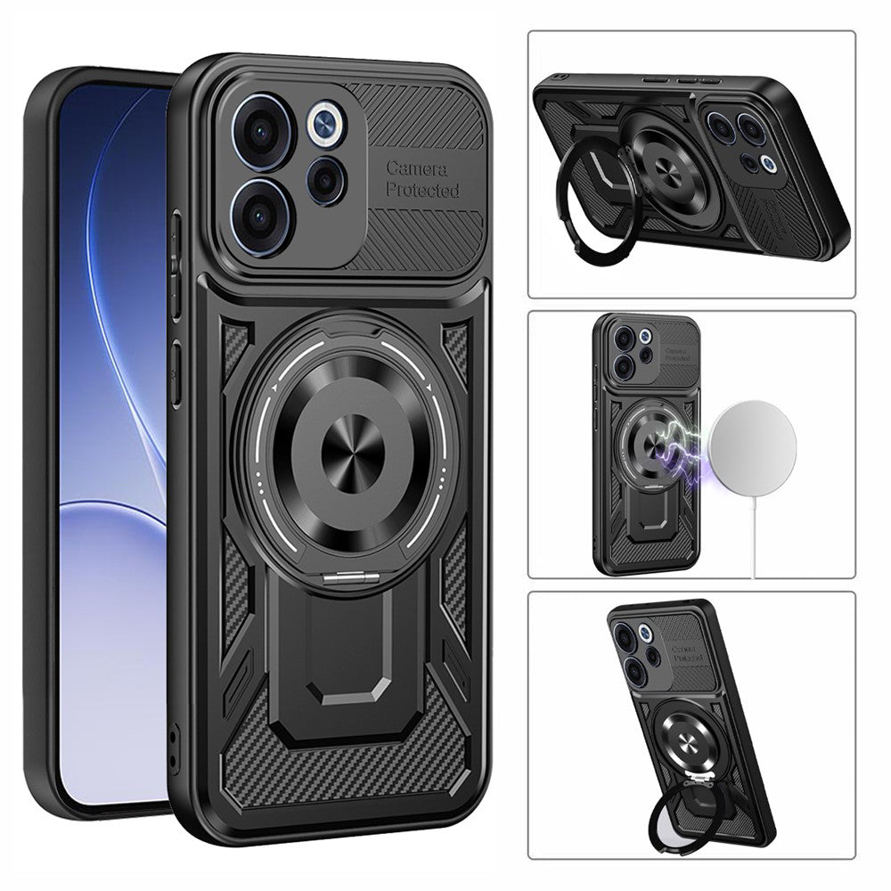 Husă Oppo Reno15 F / Reno15 FS 5G Techsuit RuggedCam MagSafe cu stand – imagine 2