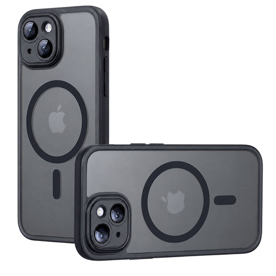 Husă Techsuit PureFrost MagSafe pentru iPhone 15 – negru mat